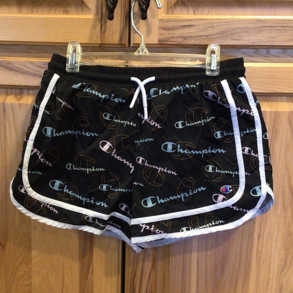Champion Girls Athletic Shorts with Multicolor Logo 14-16